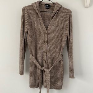 Hooded Cardigan Sweater